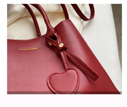 Luxury Designer Red Shoulder Bag Women's Wedding Bags 2023 New Fashion Tassel Crossbody Bag Large Capacity Bride Handbags