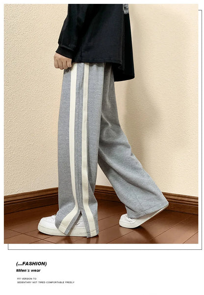 2023 Autumn Men Casual Wide-Leg Pants Korean Version Y2K Streetwear Hip Hop Men Fashion Trousers Sweatpants Harajuku Pants Men