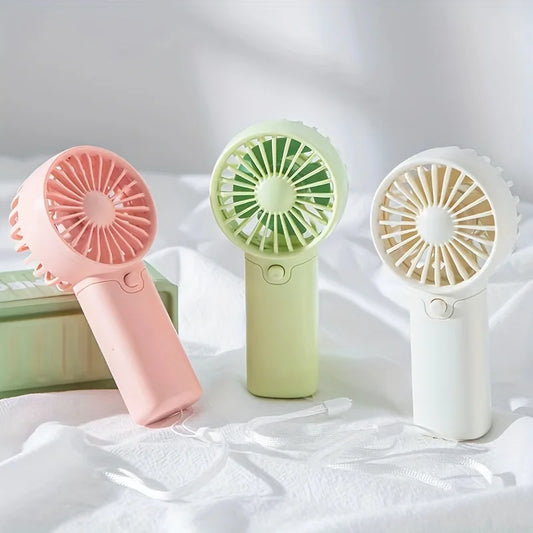 Portable Fan Convenient Creative Small Fan Pocket Hand-held Fan Lightweight Adjustable Cute Handheld Mini Fan Air Coolers