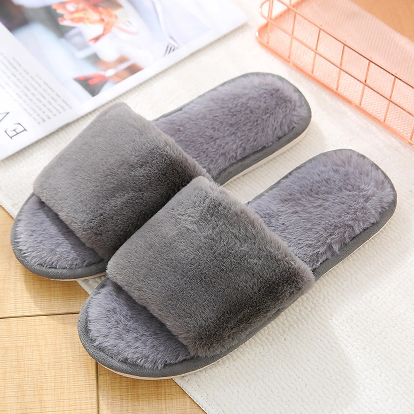 White Cotton Slippers Men Women Hotel Disposable Slides Home Travel Sandals Hospitality Footwear One Size On Sale