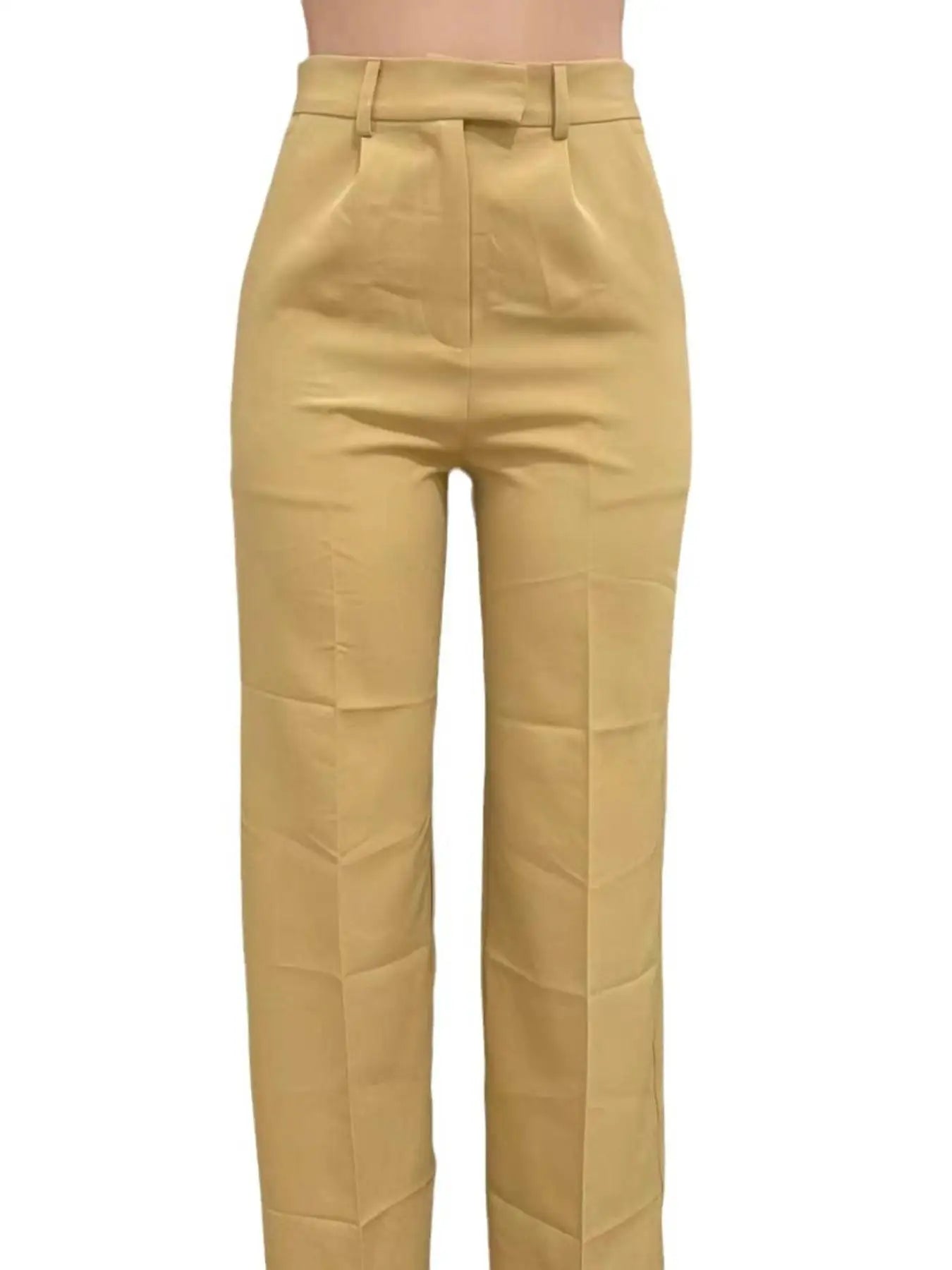 Y6012 New Cross border European and American Women's High Waist Straight Tube Wide Leg Casual Pants Spring and Autumn