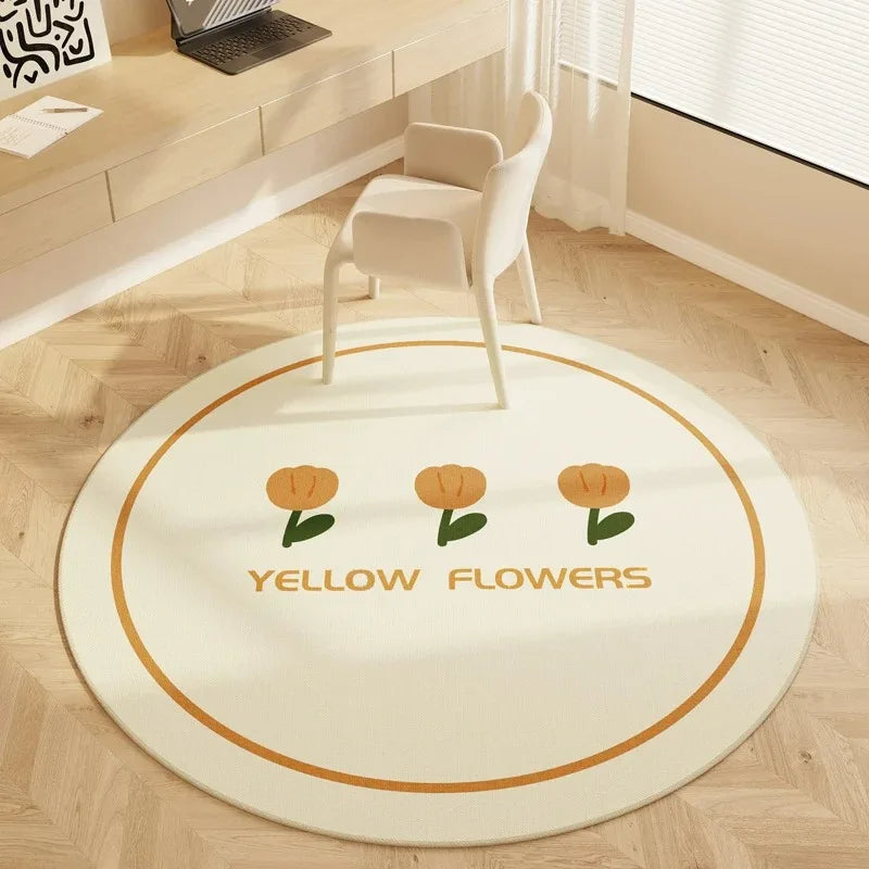 Hopscotch Children Play Mat Non Slip Home Decor Round Carpet Living Room Bedroom Kitchen  Floor Mat Sofa Table Area Decor Rugs