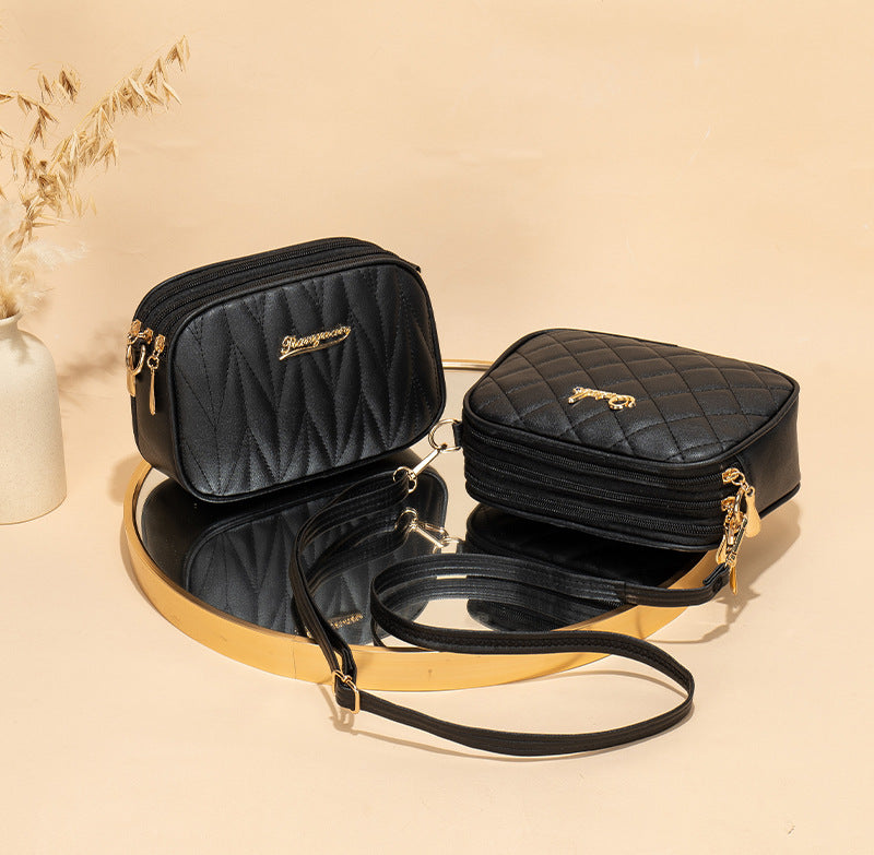 2024 new in quilted designer women's crossbody bag with chic gold logo purses and handbags bolsas de mujer shoulder bag ladies