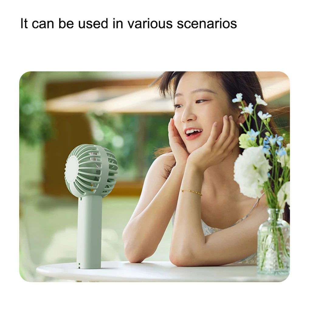 Portable Handheld Fan Small Cooling Fan USB Rechargeable Eyelash Eyelash Mute Cooler  Handheld Fan Mini USB Rechargeable Desk