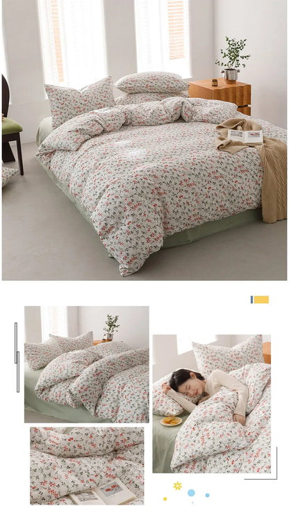 100% Cotton Duvet Cover Adults Kids Quilt Cover Printed Comforter Cover постельное белье Soft Bed Cover for Home (No Pillowcase)