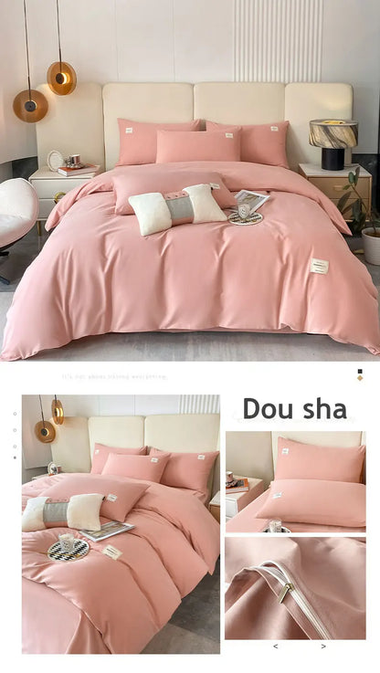 100% Quality Cotton Duvet Cover Solid Color Duvet Cover Extra King Set Soft Comfortable Bedding PillowCases Purchased Separately