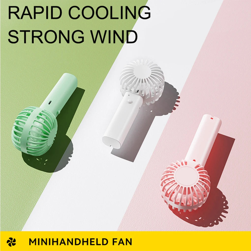 Portable Handheld Fan Small Cooling Fan USB Rechargeable Eyelash Eyelash Mute Cooler  Handheld Fan Mini USB Rechargeable Desk