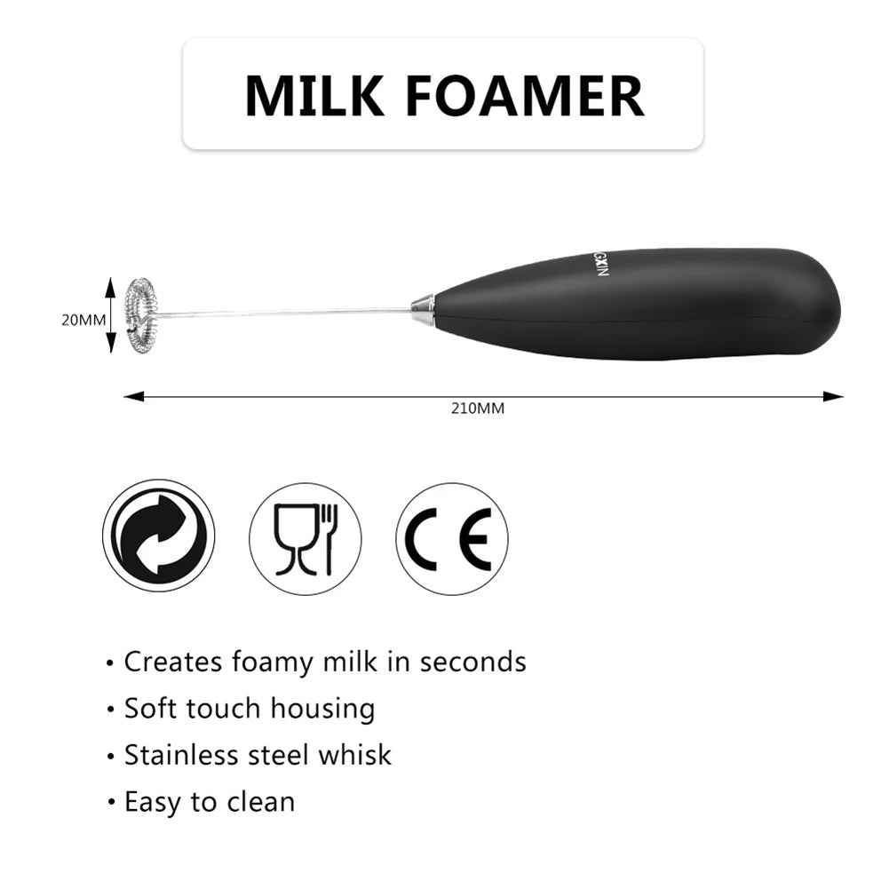 Electric Plastic Handle Egg Beater Egg Stirrer Milk Frother Foamer Mixer