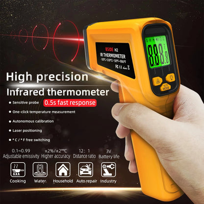 -50~530C Infrared Thermometer Professional 12:1 Digital IR-LCD Temperature Meter Non-contact Laser Thermometers Pyrometer