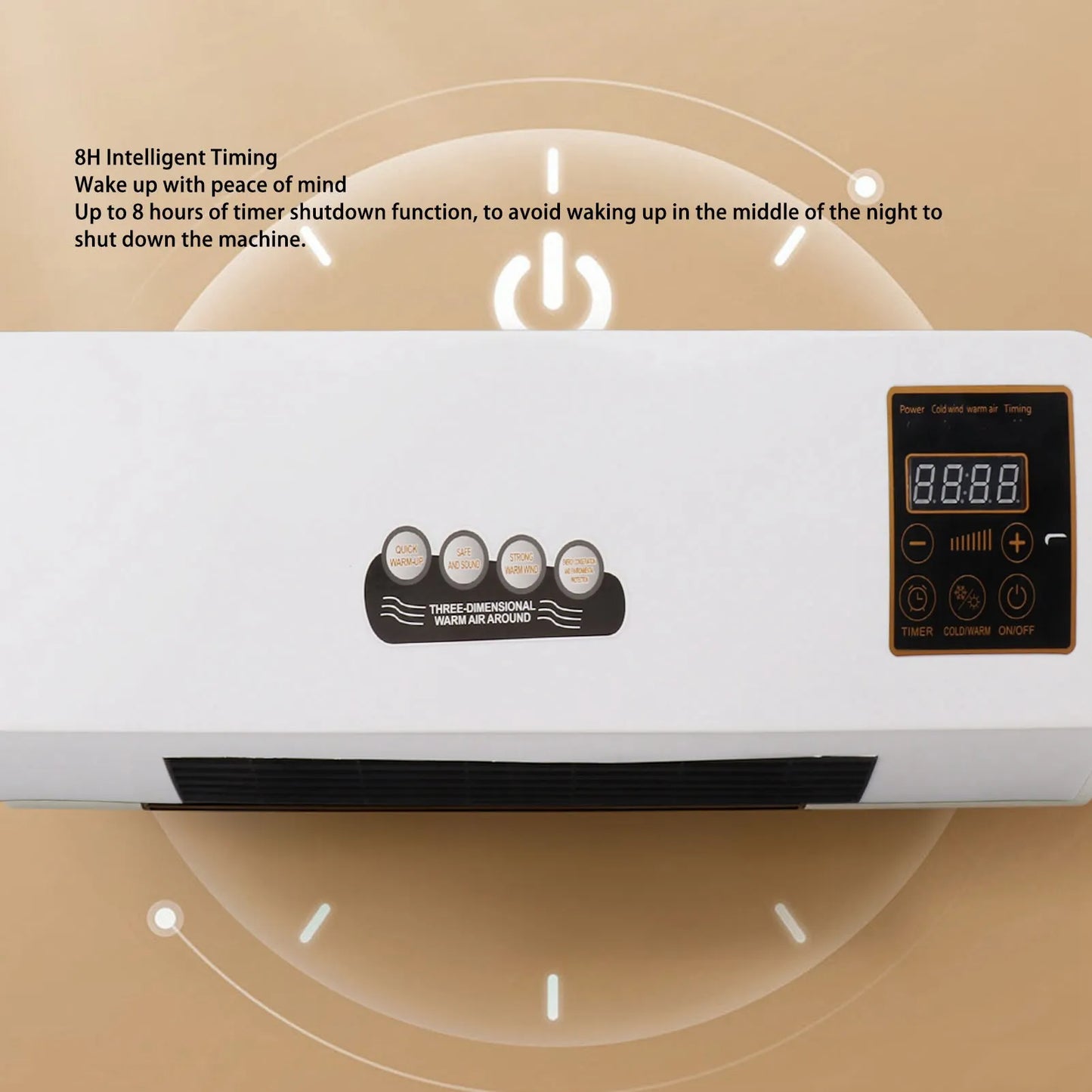 AC 110V Wall Mounted Heating Machine  Use Highly Efficient Wide Angles Mobile Small  Conditioner