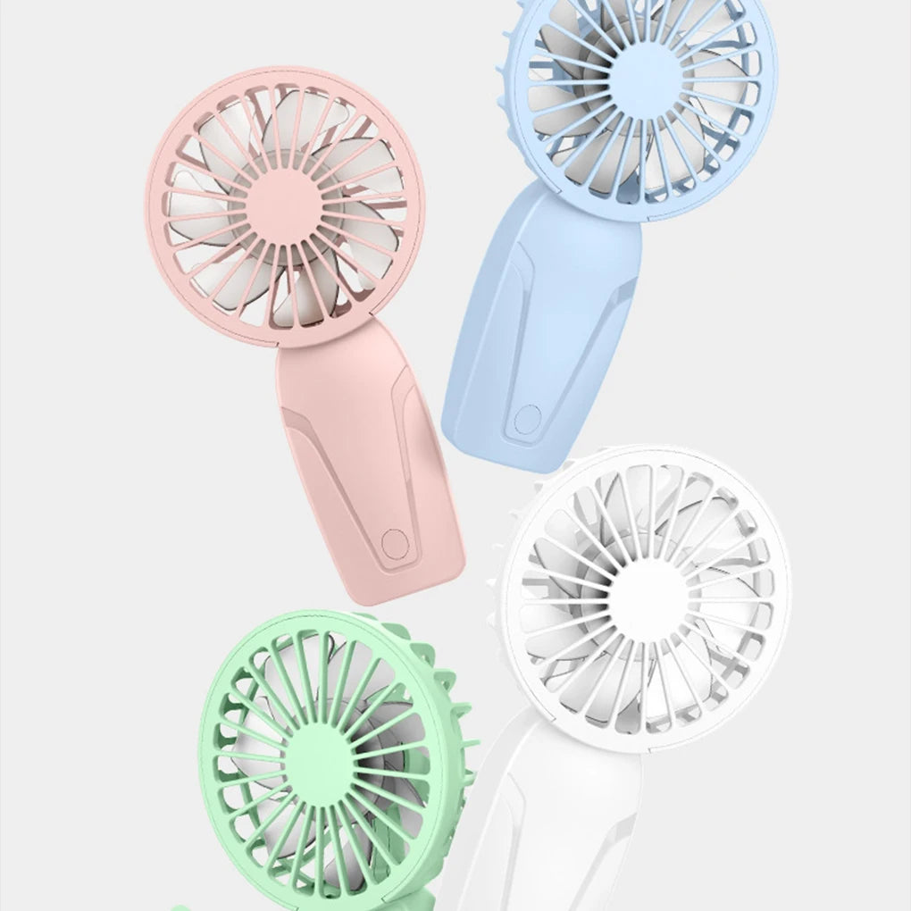 Portable Handheld Fan Small Cooling Fan USB Rechargeable Eyelash Eyelash Mute Cooler  Handheld Fan Mini USB Rechargeable Desk