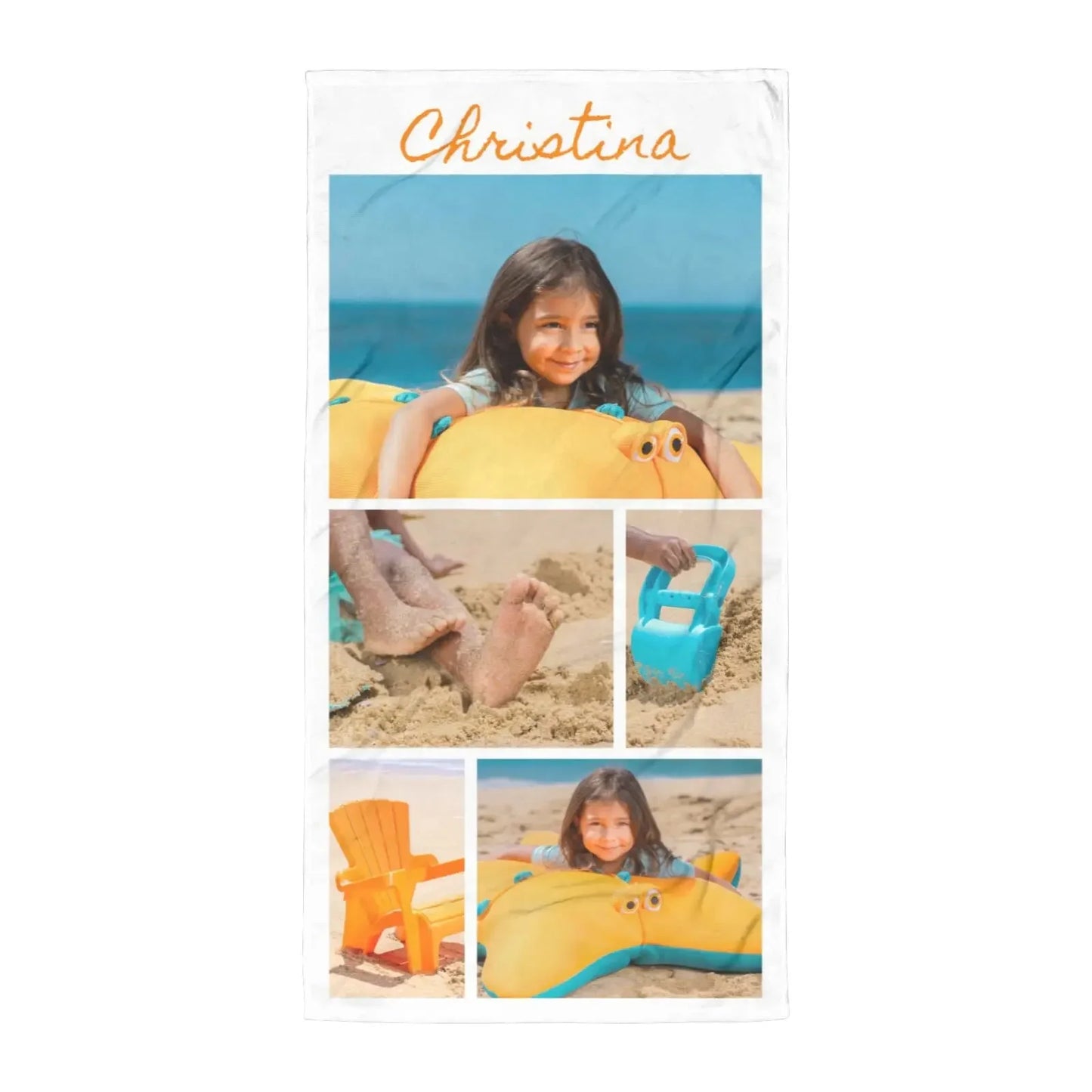 Custom Beach Towel with Photos Personalized Picture Bath Pool Towel Customized Gifts for Boys Girls Teens Birthday Father's Day