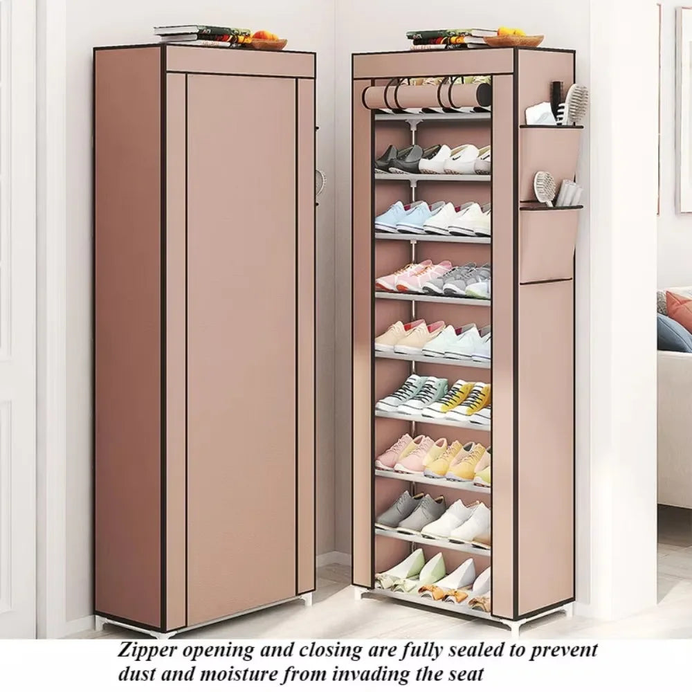 Multi Functional Home Shoe Rack Multi Layer Nail Free Installation Storage Cabinet Waterproof Windproof and Thickened Shoe Rack