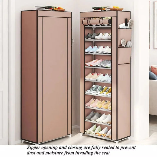 Multi Functional Home Shoe Rack Multi Layer Nail Free Installation Storage Cabinet Waterproof Windproof and Thickened Shoe Rack