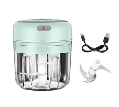 100/250mL Mini Electric Garlic Chopper Vegetable Chili Meat Ginger Masher Machine Sturdy Durable USB Charging Blenders Kitchen