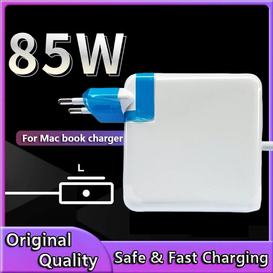 85W Magsaf 1 L Magnetic Charging Power Adapter for MacBook Air/Pro Series：A1286，A1297，A1343，A1175，A1222，A1290，A1260，A1229 etc.