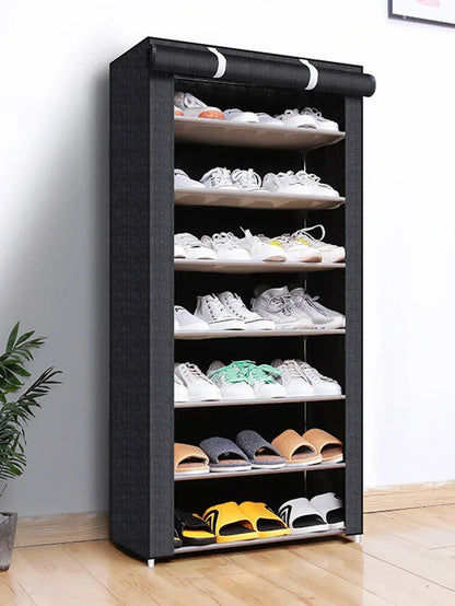 Shoe Rack Organizer Dustproof Shoe Cabinet Multilayer Minimalist Nonwoven Home Furniture Space-saving Cabinets Shoe Shelf