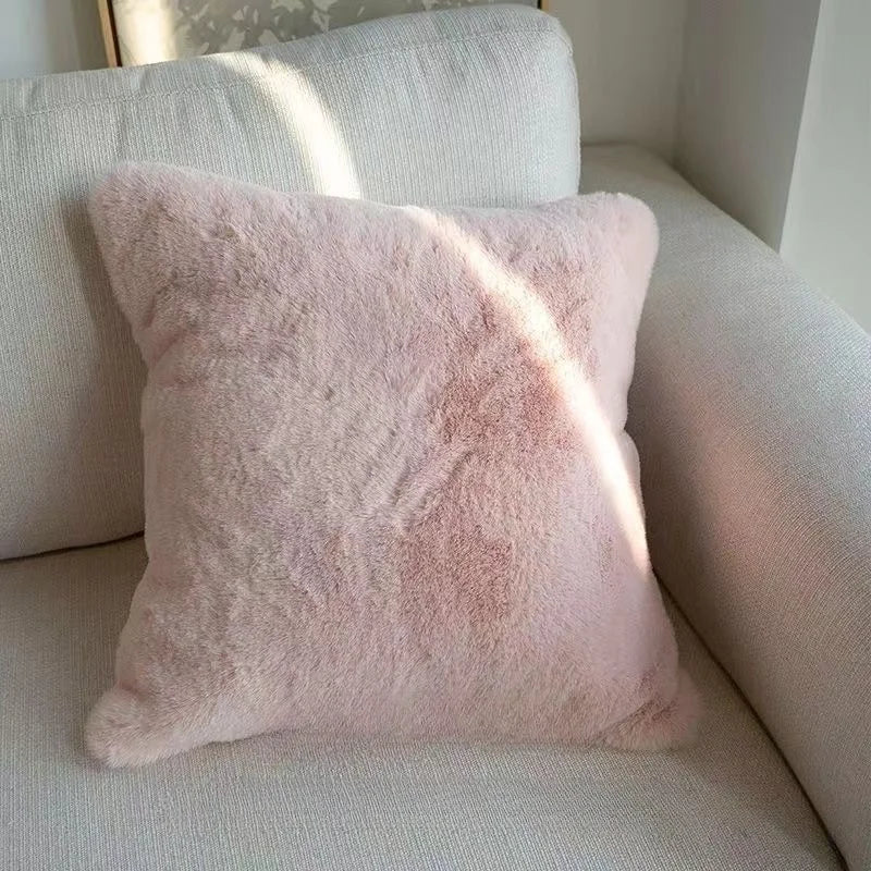 Ins Wind Tulip Pillow Living Room Sofa Pillow Bedhead Waist Pillow Pink Cute Pumpkin Home Cushion Atmosphere Decoration