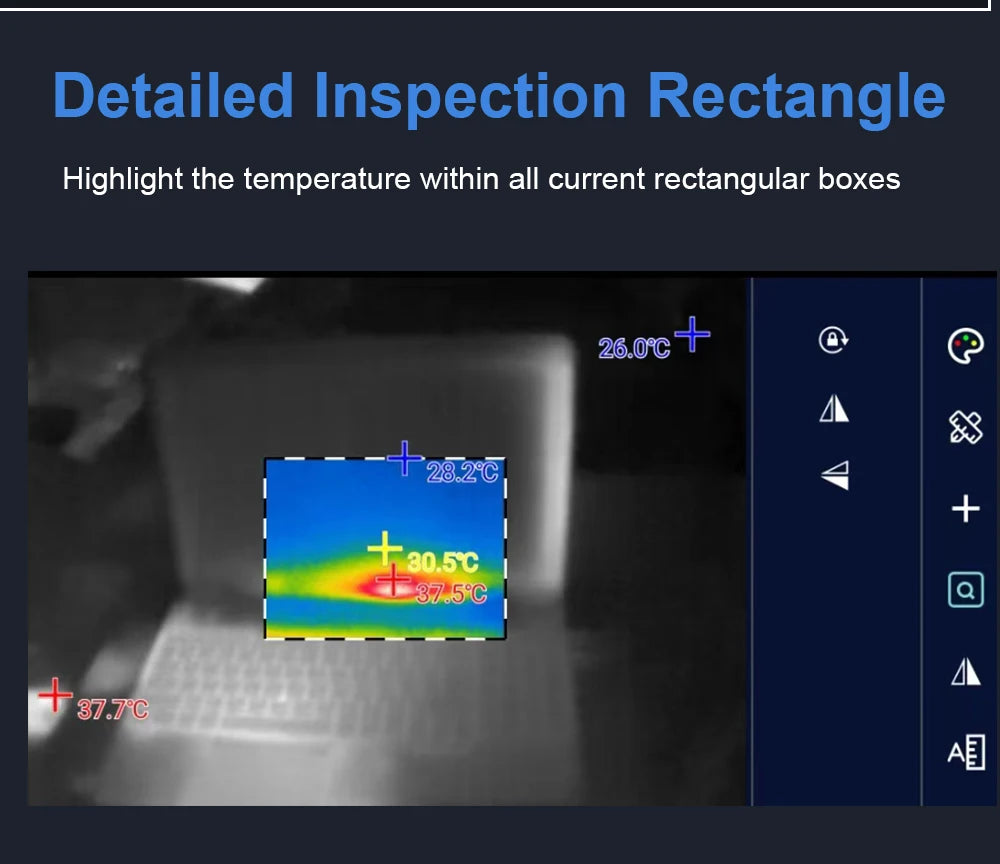 TOOLTOP T7 256*192 Android Type-C Thermal Imager 25Hz Mobile Thermal Imaging Camera for Solar Panel Power Device Fault Detect