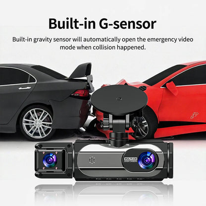 Caméra embarquée pour voitures FHD1080P Enregistreur de conduite Caméra de voiture DVR Vision nocturne Enregistreur vidéo Intégré Wi-Fi Tachographe Pièces automobiles