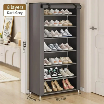 Shoe Rack Organizer Dustproof Shoe Cabinet Multilayer Minimalist Nonwoven Home Furniture Space-saving Cabinets Shoe Shelf