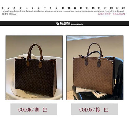 2023 New Fashion Portable Shopping Bag Large Capacity Tote Bag Elegant Fashion Shoulder Bag Handbags Women's Large Bag