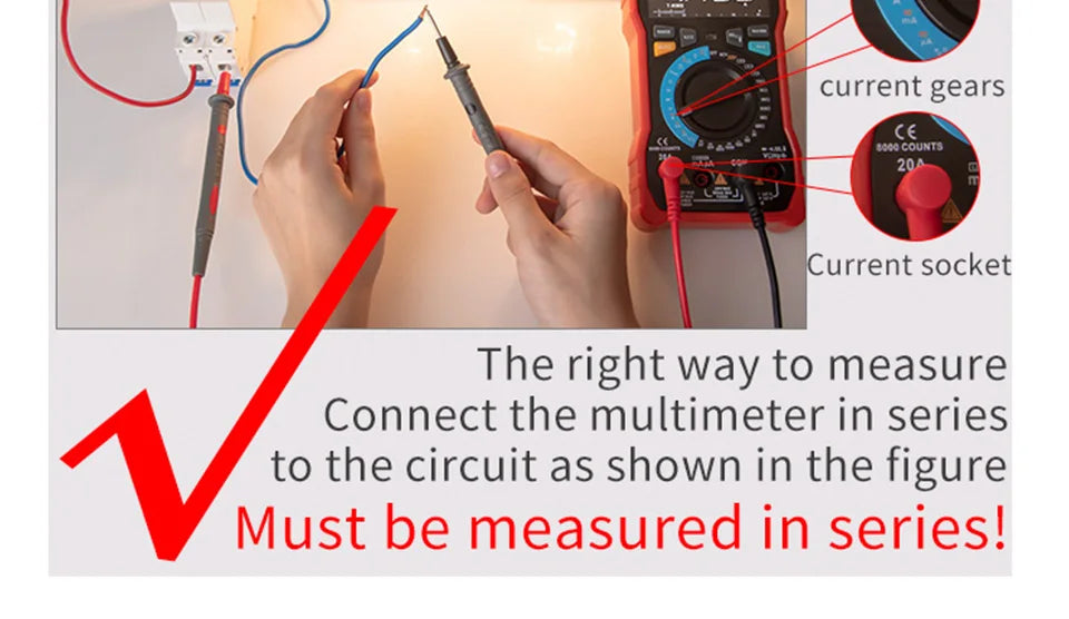 ANENG M109 Digital Multimeter Smart AC Voltage Meter 4000 Count Voice BroadcastTest/NCV/Capacitance/Resistance/Ohm Tester Tools