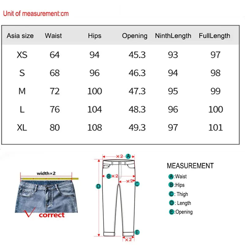 New Arrivals White Blue Denim Jeans For Women Straight Wide Leg Female Long Pants High Quality Trousers Four Season Mop Pants