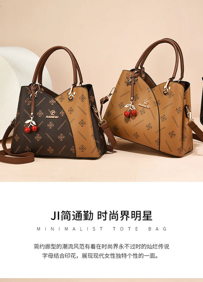 New Luxury Exquisite Women's Handbag High Quality Soft Leather Female Shoulder Bag Large Capacity Girl Tote Bolsas Sac A Main