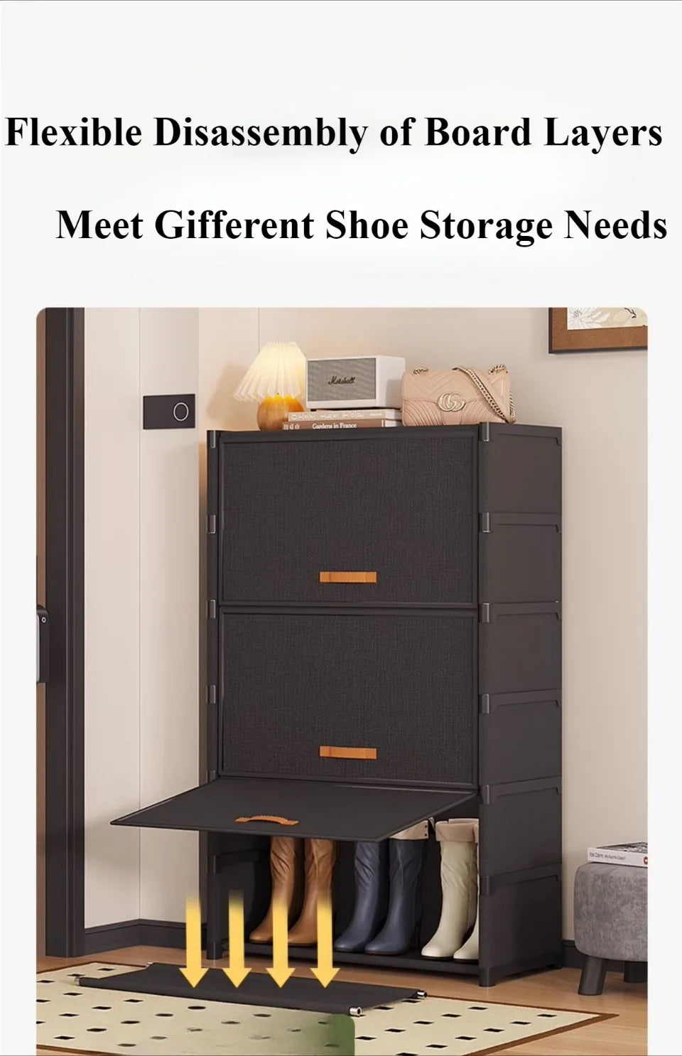 Multi Layer Shoe Rack Dust and Insect Proof Storage Shelf Space Saving Home Shoes Stand Thicken Non-woven Fabric Shoe Cabinet