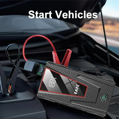 Démarreur de saut de voiture 2000A/1200A/600A, démarreur de batterie de voiture, chargeur de batterie externe Portable 12V, dispositif de démarrage d'urgence automatique Booster