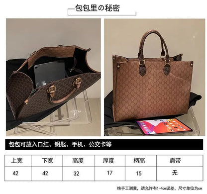 2023 New Fashion Portable Shopping Bag Large Capacity Tote Bag Elegant Fashion Shoulder Bag Handbags Women's Large Bag