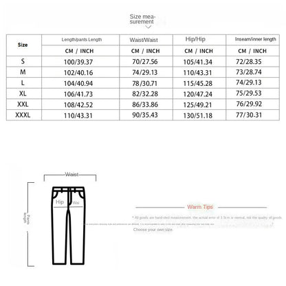 Men's Pants, Street Ruffled Solid Color Casual Waffle Pants, Four Seasons Travel New Breathable Loose Fitness Jogging Pants 2024