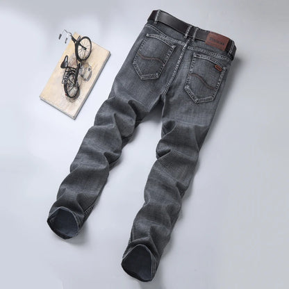 High Quality Mens Jeans Fashion Straight Denim Pants Men Classic Casual Jeans Male Plus Size Denim Trousers Ripped Jeans 28-40