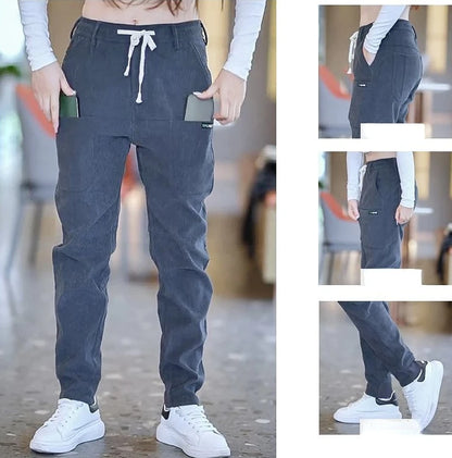 Trousers for Men Sale Wide Stylish Harajuku Sweatpants New In Classic Polyester Wrinkle Baggy Loose Long Summer Casual Pants Man