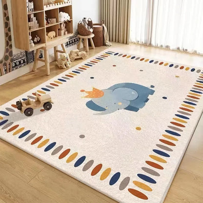 VIKAMA Children's Room Imitation Cashmere Carpet Bedroom Bed Blanket Baby Play Reading Area Climbing Mat Living Room Floor Mat