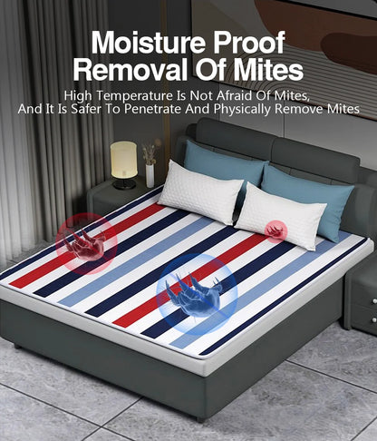 Electric Blanket 220V EU /110V US Plug Striped Printing Winter Insulation Heating Electric Blanket Temperature Control