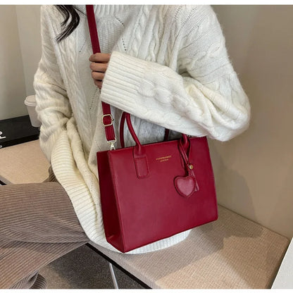 Fashionable Lightweight Solid Color Luxury Crossbody Bag Versatile Shoulder Bag Large Capacity Handheld Tote Bag For Women