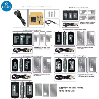 WL HT007 Pre-Heating Soldering Station Motherboard Tin Planting Layered Heating Table for iPhone 16 15 14 13 12 11 Pro Max