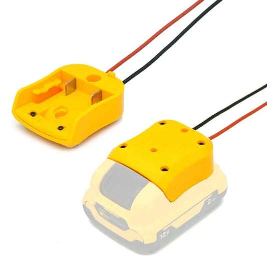 New For Dewalt Adapters 10.8V-12V Battery Power Connector Adapter Dock Holder With 14 Awg Wires Connectors Power