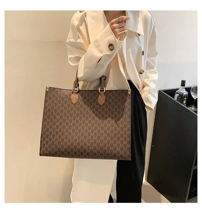 2023 New Fashion Portable Shopping Bag Large Capacity Tote Bag Elegant Fashion Shoulder Bag Handbags Women's Large Bag