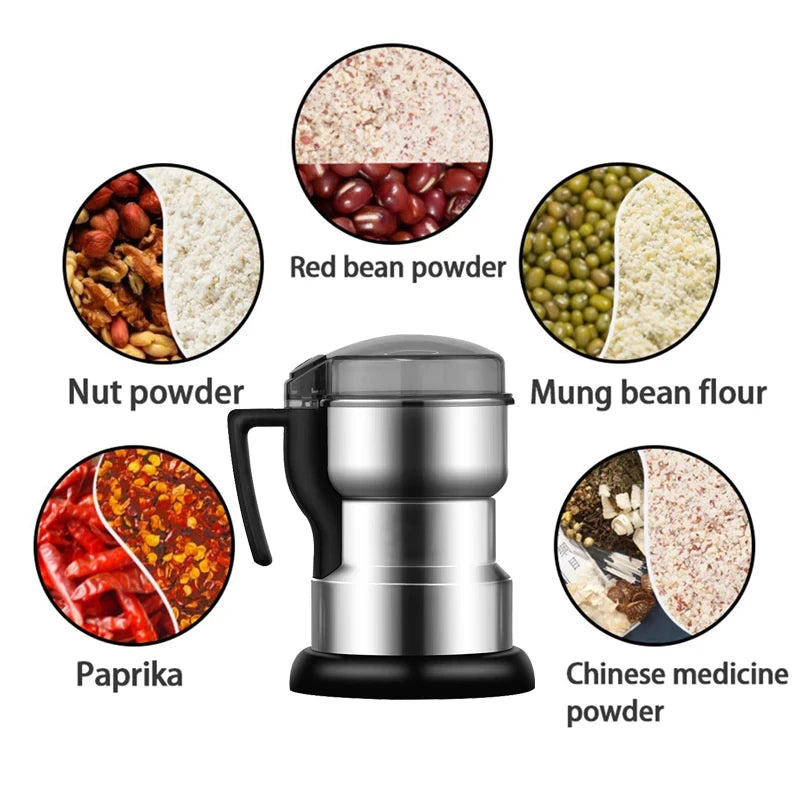 Electric Coffee Grinder Kitchen Cereals Nuts Beans Spices Grains Grinding Machine Multifunctional Home Coffe Grinder Machine