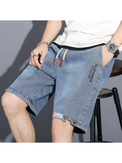 y2k Mens jeans Loose Baggy jeans Denim Short Men Jeans Fashion Streetwear Hip Hop Cargo pants man Shorts Pocket Male