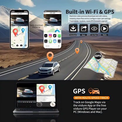 Caméra de tableau de bord de voiture 4CH boîte noire 4*1080P avec GPS WIFI caméra de tableau de bord enregistreur de conduite Vision nocturne moniteur de stationnement accessoires de voiture