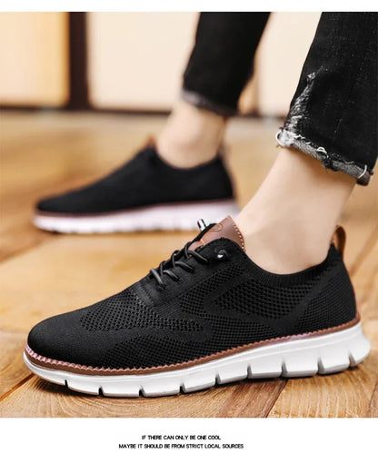 New 2024 Men's Running Shoe Breathable outdoor sneakers light sneakers Men's large light knit sneakers