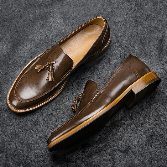 American Style Man Casual Shoes Comfortable Fashion Luxury loafers Men Leather Shoes#Al701