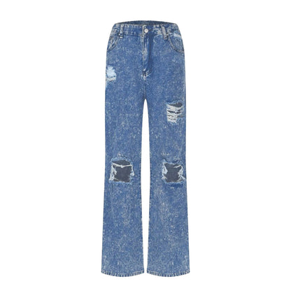 2024 Jeans for Women High Waisted Flare Jeans for Women Ripped Stretchy Casual Denim Pants Boot Cut Pants 90s Streetwear