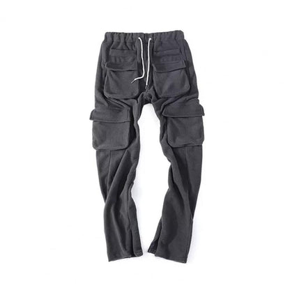 2023 Fall Winter Streetwear Men's Cargo Pants Pockets Sweat Pants Casual Trousers Mens Jogging Pants Sweatpants