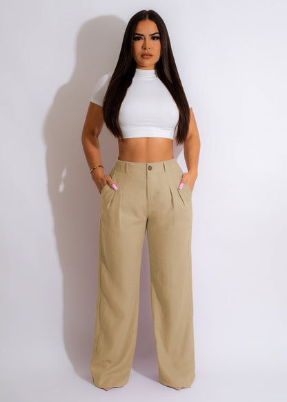 CM.YAYA Fashion Women Straight Wide Leg Zipper Fly Draped High Waist Tailored Trousers 2023 Summer OL Work Street Pants