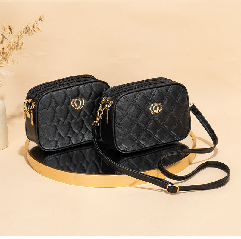 2024 new in quilted designer women's crossbody bag with chic gold logo purses and handbags bolsas de mujer shoulder bag ladies